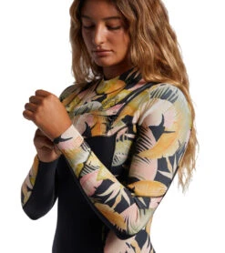 Billabong Women's 3/2mm Salty Dayz Chest Zip Fullsuit Wetsuit -Swimming Equipment Store 7490790359208 wavewash 4a