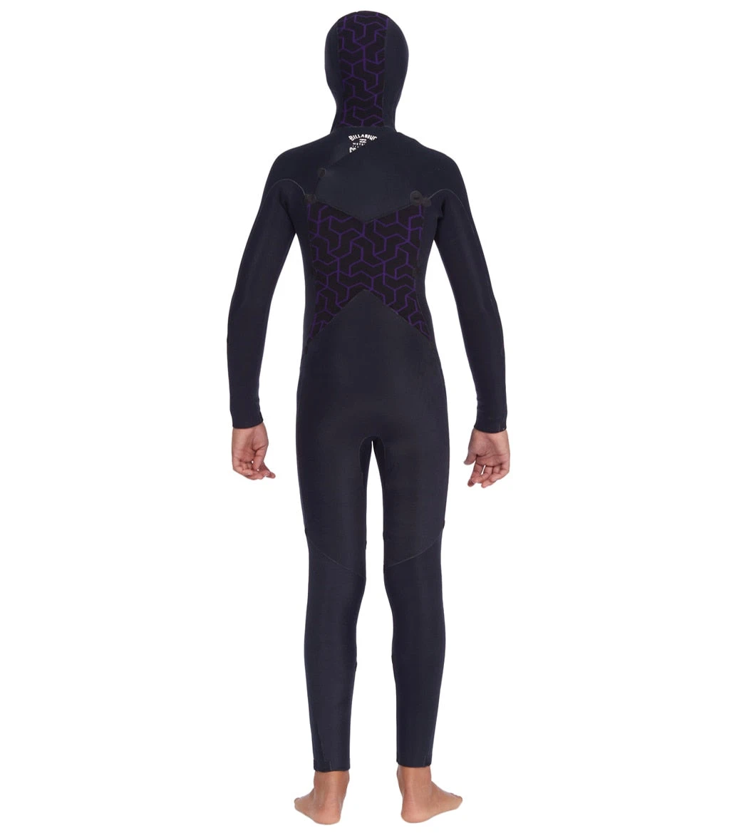 Billabong Youth 5/4mm Absolute Chest Zip Hooded Fullsuit Wetsuit 4 Billabong Youth 5/4mm Absolute Chest Zip Hooded Fullsuit Wetsuit - Image 2