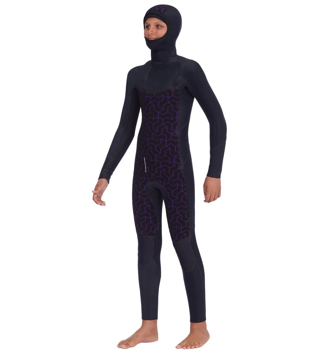 Billabong Youth 5/4mm Absolute Chest Zip Hooded Fullsuit Wetsuit 5 Billabong Youth 5/4mm Absolute Chest Zip Hooded Fullsuit Wetsuit - Image 3