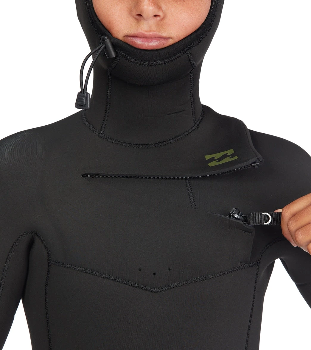 Billabong Youth 5/4mm Absolute Chest Zip Hooded Fullsuit Wetsuit 6 Billabong Youth 5/4mm Absolute Chest Zip Hooded Fullsuit Wetsuit - Image 4
