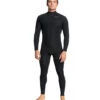 Quiksilver Men's 4/3mm Everyday Sessions Back Zip Fullsuit Wetsuit -Swimming Equipment Store 7499287068840 black 1a