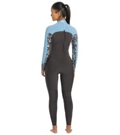 Roxy Women's 4/3mm Swell Series Back Zip Fullsuit Wetsuit -Swimming Equipment Store 7499384619176 jetboyblue 3a