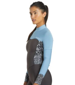 Roxy Women's 4/3mm Swell Series Back Zip Fullsuit Wetsuit -Swimming Equipment Store 7499384619176 jetboyblue 6a