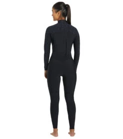 Roxy Women's 3/2mm Swell Series GBS Back Zip Fullsuit Wetsuit -Swimming Equipment Store 7499384946856 black 4a