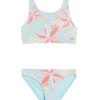 Roxy Girls' Holiday Flower Two Piece Bikini Set (Toddler, Little Kid)