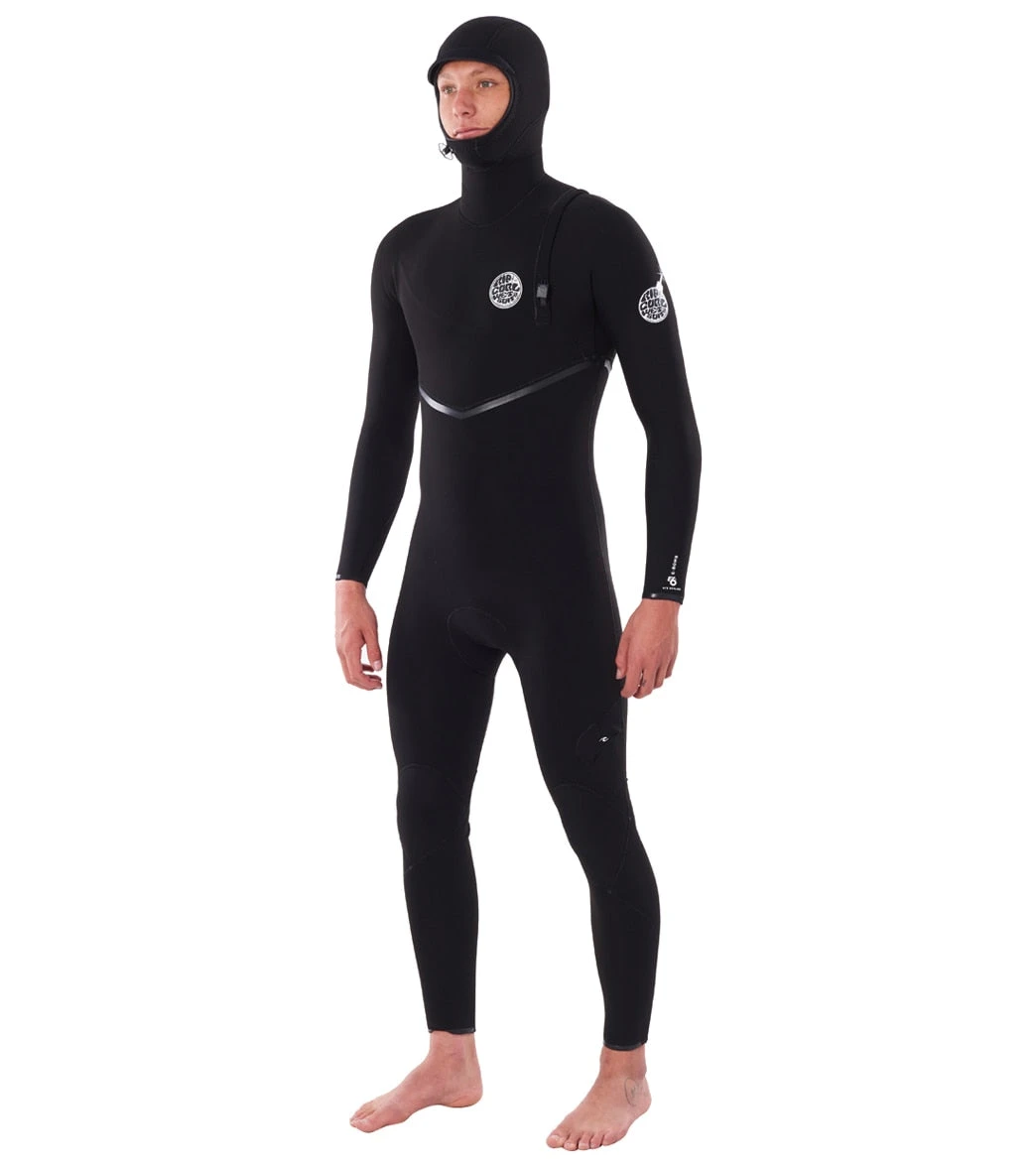 Rip Curl Men's 4/3mm E-Bomb Long Sleeve Zip Free Hooded Fullsuit Wetsuit 4 Rip Curl Men's 4/3mm E-Bomb Long Sleeve Zip Free Hooded Fullsuit Wetsuit - Image 2