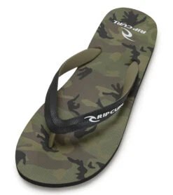 Rip Curl Men's Camouflage Open Toe Flip Flops