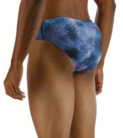 TYR Men's Starhex Racer Brief Swimsuit -Swimming Equipment Store 7539491012776 blueice 7a