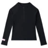 Seafolly Girls' Summer Essentials Long Sleeve Rash Guard (Big Kid) -Swimming Equipment Store 7547942142120 black 1a