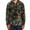 RVCA Men's Yukon 1/4 Zip Pullover Hoodie -Swimming Equipment Store 7580742746280 camo 1a