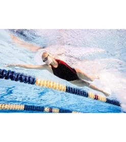 Piped Splice Wide Strap One Piece Swimsuit -Swimming Equipment Store 7595815272616 blackmaroon 5a