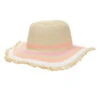 Girls' Peachy Striped Sunhat -Swimming Equipment Store 7601446617256 natural 1a