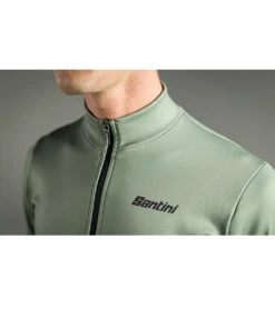 Santini Men's Gravel Thermal Off Road Jersey -Swimming Equipment Store 7609137266856 militarygreen 4a