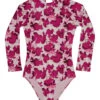 Splendid Girls' Bougainvillea Long Sleeve One Piece Swimsuit (Big Kid) -Swimming Equipment Store 7611104952488 garnet 1a