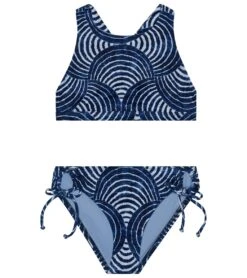 Splendid Girls' Indigo Two Piece Bikini Set (Big Kid)