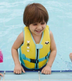 Arena Kids' Friends Swim Vest (Toddler, Little Kid) -Swimming Equipment Store 7626477863080 yellow 4a