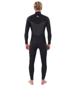 Rip Curl Men's 4/3MM Dawn Patrol Chest Zip Fullsuit Wetsuit -Swimming Equipment Store 7628056232104 black 3a