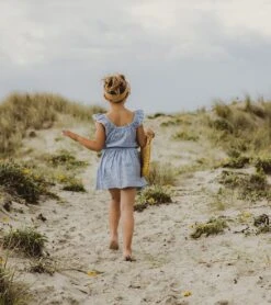 Girls' Cornflower Frilled Beach Dress (Toddler, Little Kid) -Swimming Equipment Store 7631513747624 blue 4a