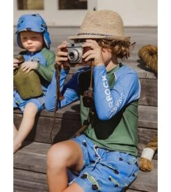 Boys' Surf Safari Swim Trunks (Toddler, Little Kid, Big Kid) -Swimming Equipment Store 7631514075304 blue 3a