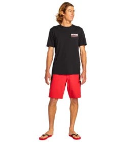 Volcom Men's 20" Surf Vitals J Robinson Mod Board Shorts -Swimming Equipment Store 7648558317736 red 3a