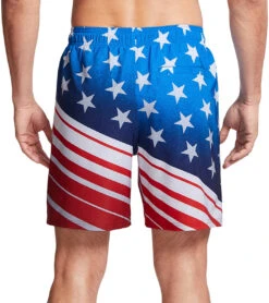 Under Armour Men's UA Stars & Stripes Swim Trunks 12 Under Armour Men's UA Stars & Stripes Swim Trunks -Swimming Equipment Store 7650528690344 white 3a