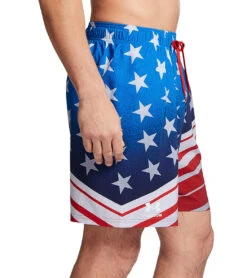 Under Armour Men's UA Stars & Stripes Swim Trunks 13 Under Armour Men's UA Stars & Stripes Swim Trunks -Swimming Equipment Store 7650528690344 white 4a