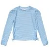 Girls' Cornflower Stripe Long Sleeve Rashguard (Toddler, Little Kid, Big Kid) -Swimming Equipment Store 7652778705064 blue 1a