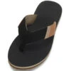Rip Curl Men's Oxford Open Toe Flip Flops -Swimming Equipment Store 7698003099816 blacktan 1a