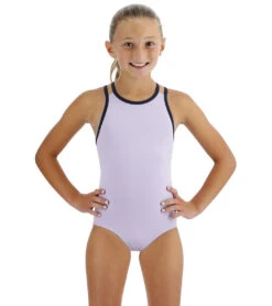 TYR Girls' Solid Olivia Fit One Piece Swimsuit (Little Kid, Big Kid)