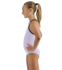 TYR Girls' Solid Olivia Fit One Piece Swimsuit (Little Kid, Big Kid) -Swimming Equipment Store 7710367088808 lavender 4a