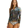 Johnny Was Women's Floral Peace Joy Surf Shirt -Swimming Equipment Store 7716790927528 multi 1a