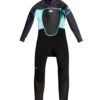 Quiksilver Youth 4/3mm Prologue Kids Back Zip Fullsuit Wetsuit -Swimming Equipment Store 7716877828264 blackjetbackangelblue 1a