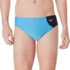 Speedo Vibe Men's Assymetrical Colorblock One Brief Swimsuit 1 Speedo Vibe Men's Assymetrical Colorblock One Brief Swimsuit -Swimming Equipment Store 7762588369064 azureblue 1a
