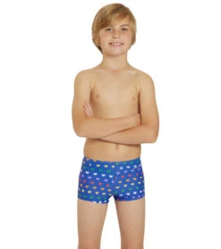 Rainbow Heart Square Leg Swimsuit Youth (22-28)