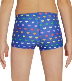 Rainbow Heart Square Leg Swimsuit Youth (22-28) -Swimming Equipment Store 7764257013928 rainbowheart 8a