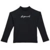 Rip Curl Girls' Long Sleeve Script Rash Guard (Big Kid) -Swimming Equipment Store 7772801761448 black 1a