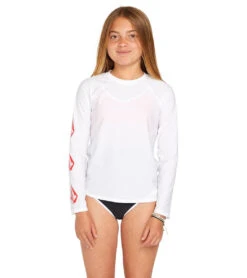Volcom Girls' Simply Core Long Sleeve Rashguard (Big Kid)