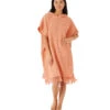 Rip Curl Women's Playabella Hooded Changing Poncho -Swimming Equipment Store 7787987796136 lightcoral 1a