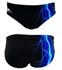 TURBO Men's Hex Storm Water Polo Brief Swimsuit